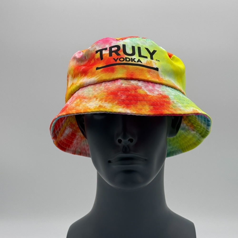 Truly Vodka Hat Adult OS Tie Dye Bucket Casual Alcohol Party Beach Promo
